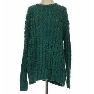 Show Me Your MuMu Forest Green Crewneck Sweater